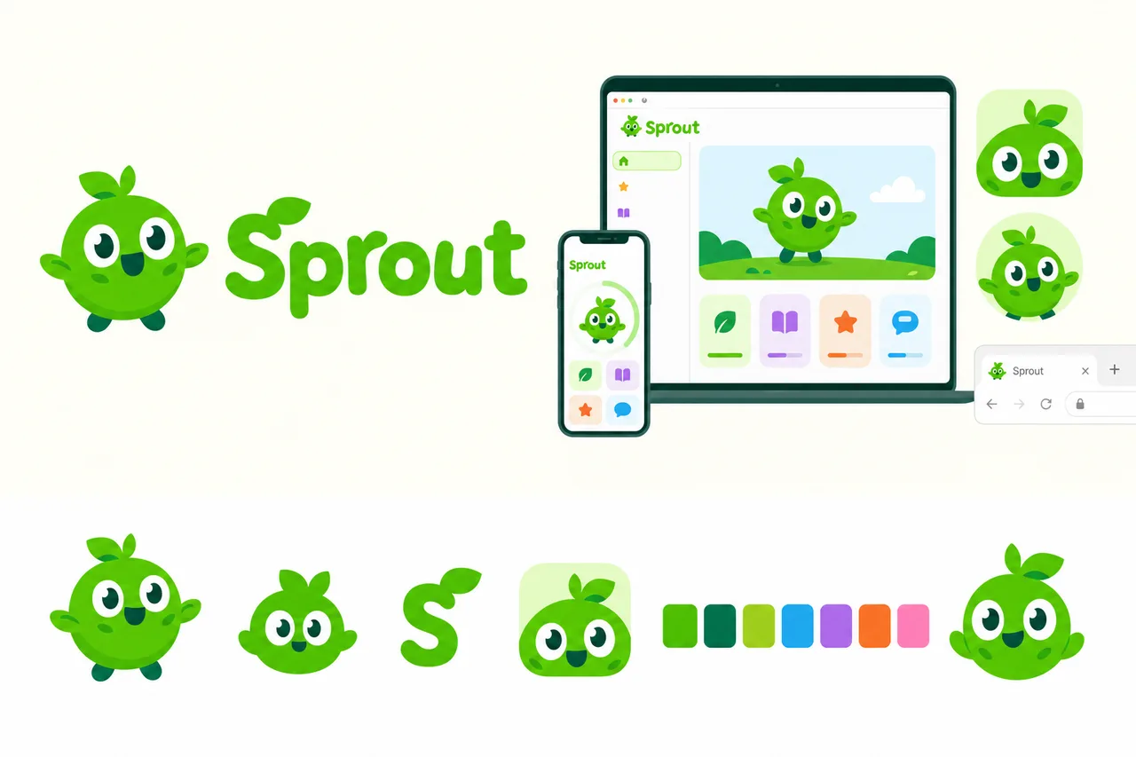 Bright Mascot — the example brand's brief