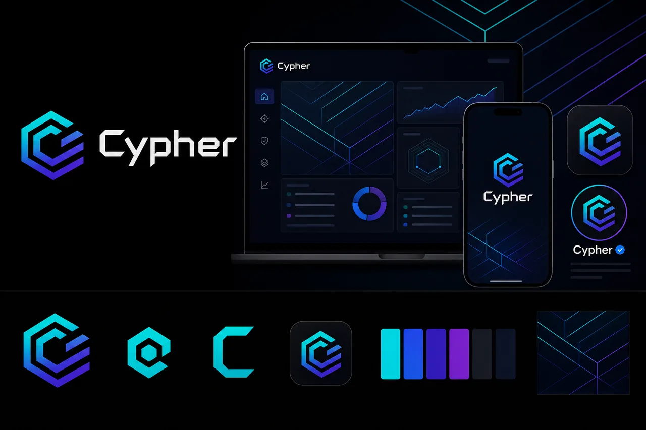 Cyber / Neon HUD — the example brand's brief