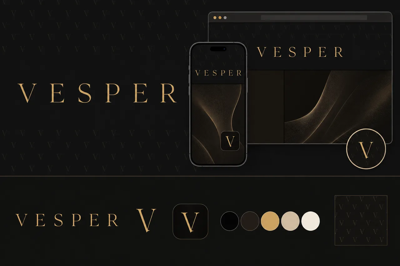 Luxury / Elegant — the example brand's brief